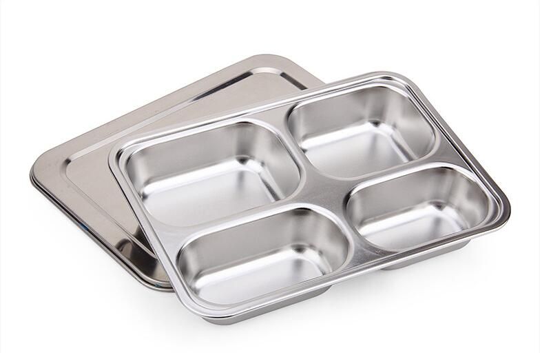 satin al en ucuz okul ogrencileri icin metal kapakli 4 bolmeli paslanmaz celik bento ogle yemegi kutusu gida kabi tl67 7 dhgate comda