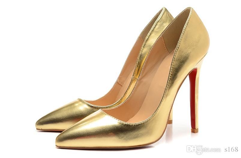 gold bottom heels