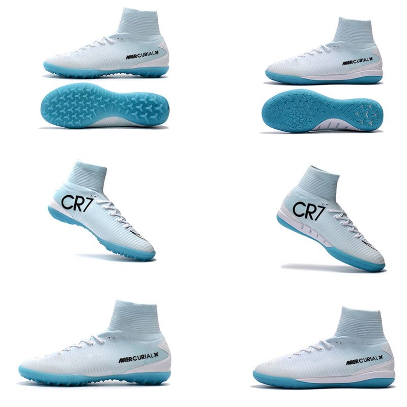 white cr7 indoor shoes
