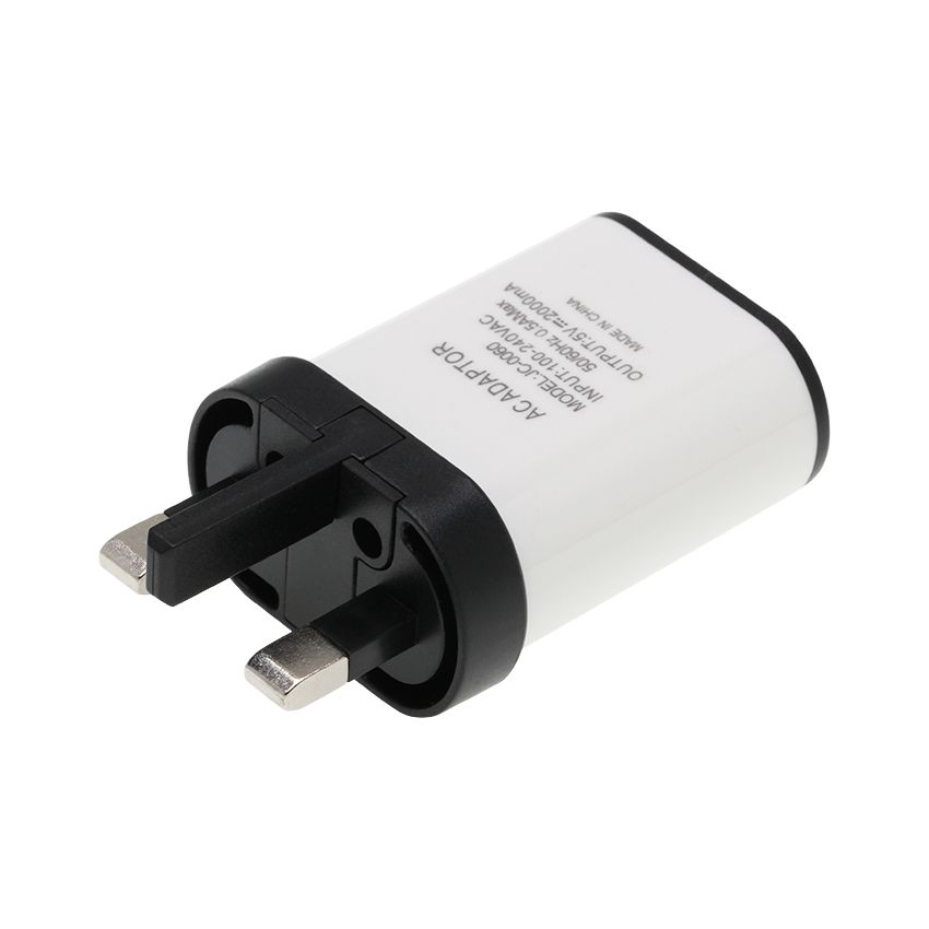 Black White UK Plug