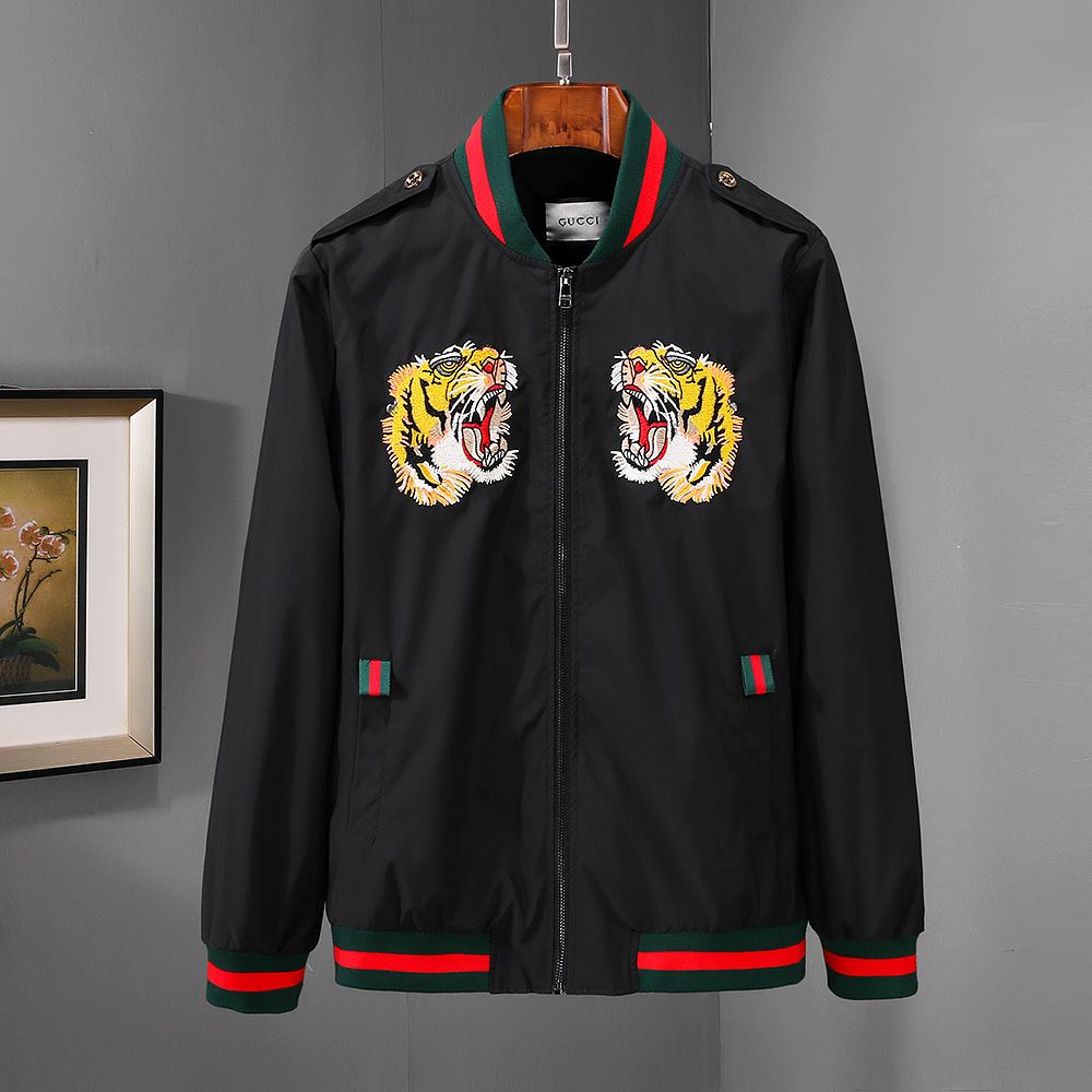 2018 Gucci 2019 New Fashion Men Women Jacket Coat Flowers Printing Gucci 2019 New Fashion Men Women Jacket Coat Flowers Printing Zipper Luxury Brands