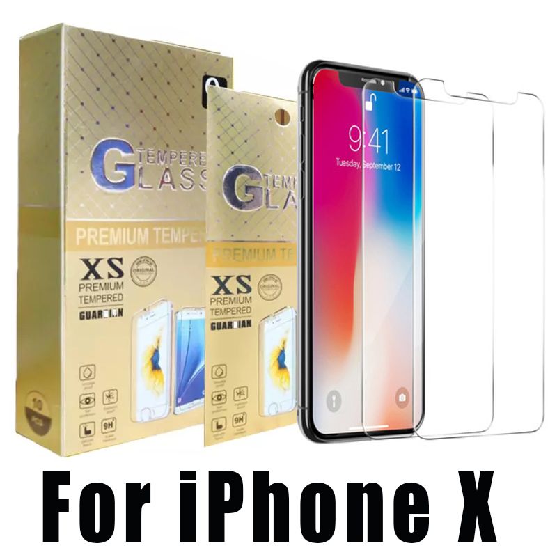 Tempered Glass Screen Protector Anti Shatter Flim For IPhone X Xr Xs