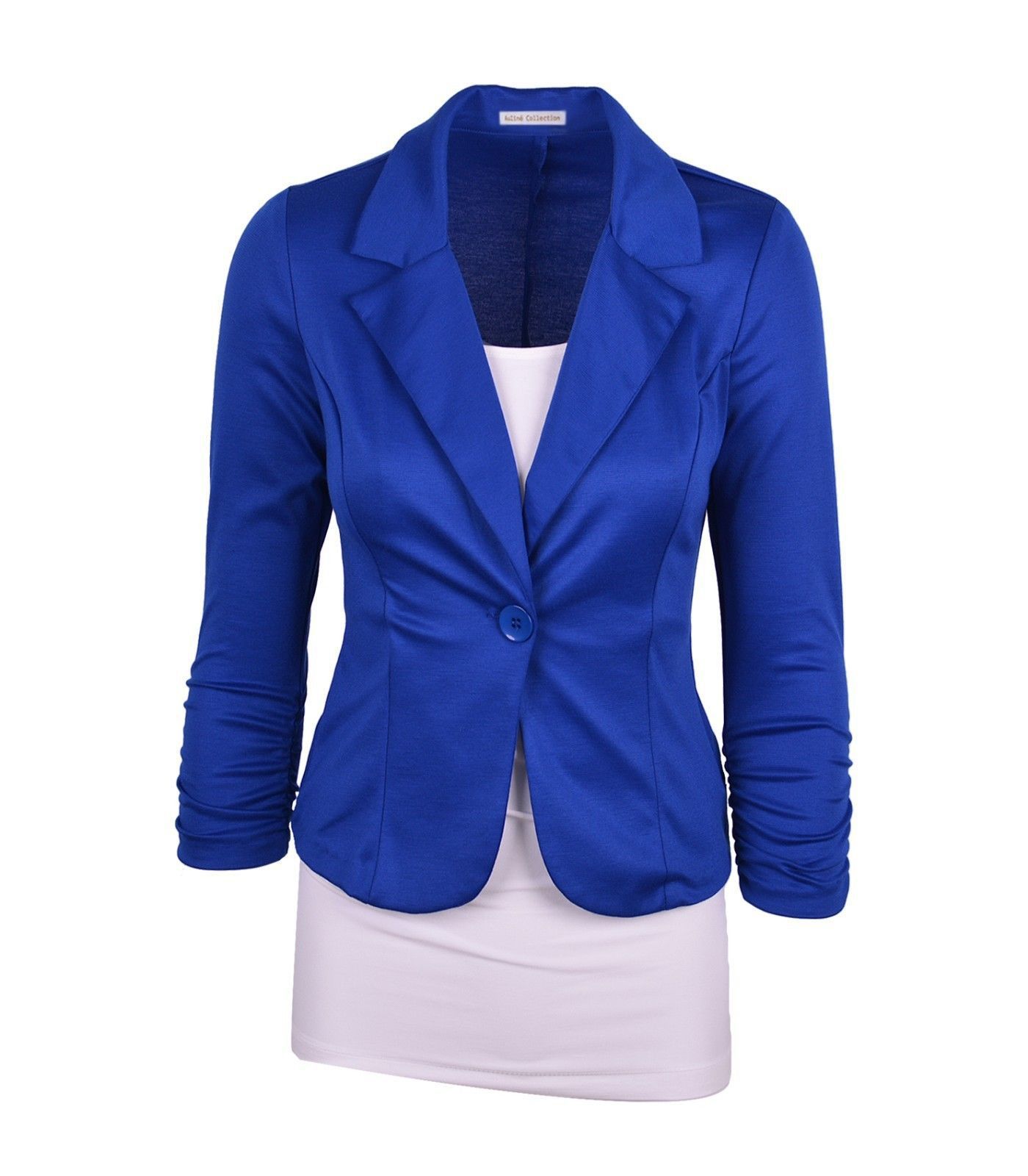 Compra Moda Para Mujer Traje Blazer Blazers De Color Caramelo Chaquetas  Abrigos Algodón Spandex OL Chaqueta Outwear 6 Tamaños Trajes De Abrigo  Feminino Barato | Entrega Rápida Y Calidad | Es.Dhgate