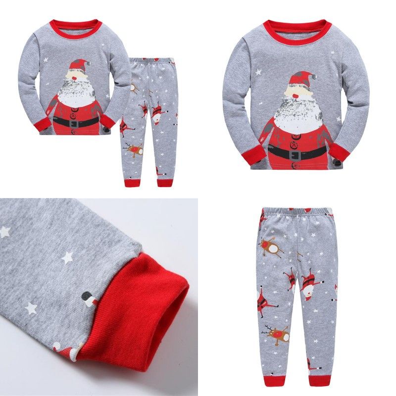 Acheter Baby Noel Pyjama Costumes Vetements Pere Noel Bebe Pijamas Enfants Enfants Enfants Vetements Printemps Automne Seelpwear Costume De 4 77 Du Kids Show Fr Dhgate Com