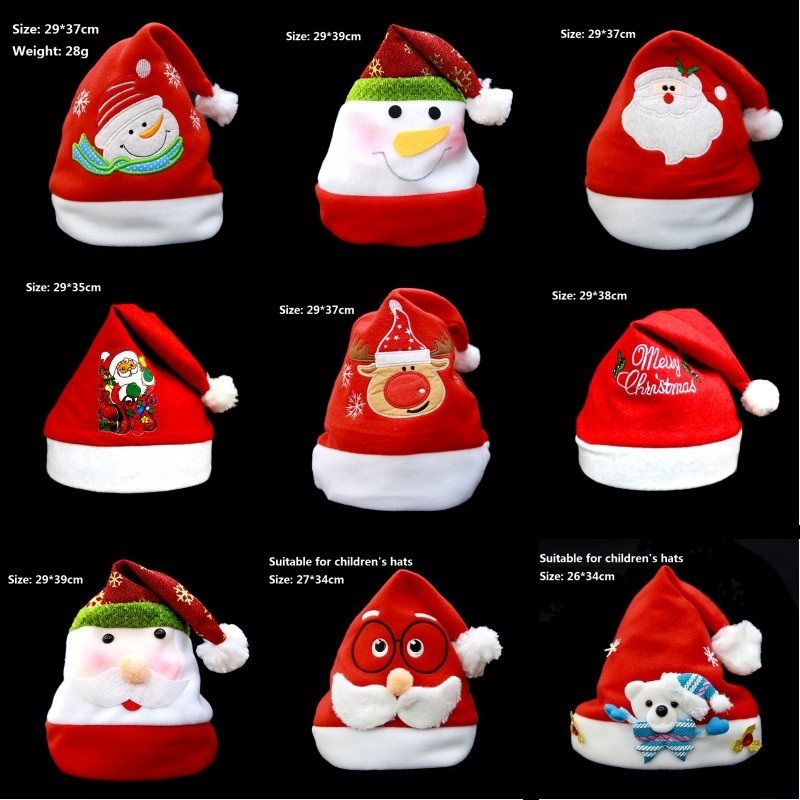 decorated christmas hats