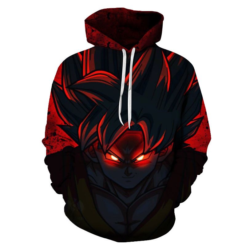 Compra Ojos Brillantes Negro Rojo Sudaderas Con Capucha De Dibujos Animados  Hombres Mujeres Banda Sudadera Con Capucha Pullover Goku Sudaderas Top Drop  Barato | Entrega Rápida Y Calidad | Es.Dhgate