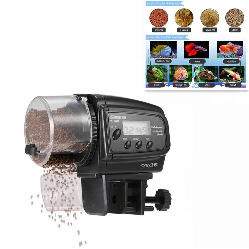 KSTE La alimentaci/ón del Tanque del Acuario autom/ático del alimentador del alimento de Pescado Temporizador Digital Alimentaci/ón