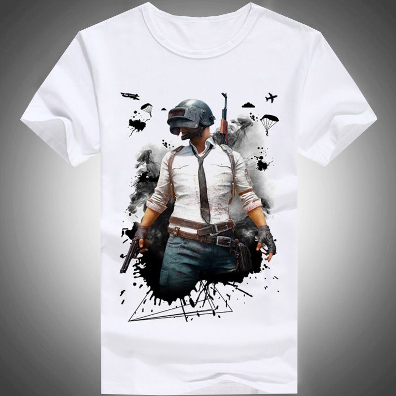 Compre 2018 New Fashion Cotton Game Camisetas Hombre PUBG Camisetas Para Hombres Blanco Modal O Neck Camiseta Manga Corta A 11,36 € Del Kidsmart12 | DHgate.Com