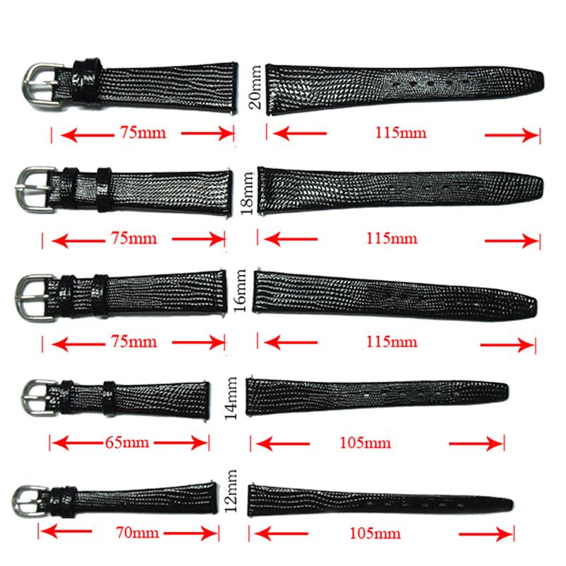 12mm 14mm 16mm 18mm 20mm Watch Strap Lizard Calf Genuine Leather Watchband Thin Soft Black Watch Band For Woman Man Watches Bertucci Watch Bands Metal Watch Band From Gocan 37 5 Dhgate Com