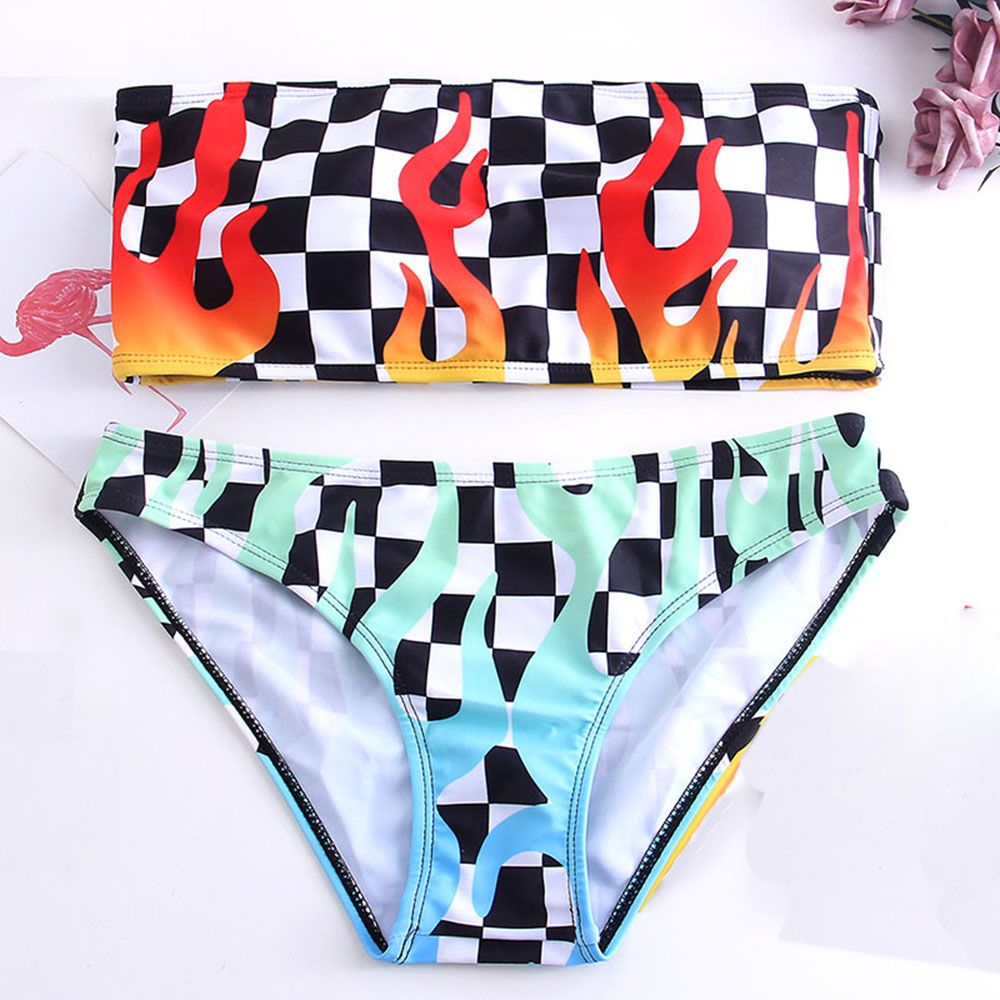 padded bandeau bikini set