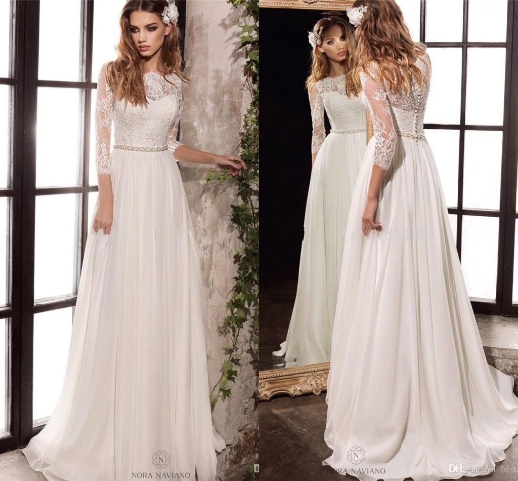 long sleeve lace sheath wedding dress