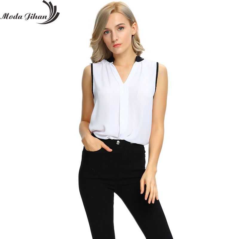 Nueva Camiseta De Moda Blusas Mujer Sin Mangas Con Estampado Versátil Nueva Camiseta De Moda Blusas Mujer Sin Mangas Con Estampado Versátil