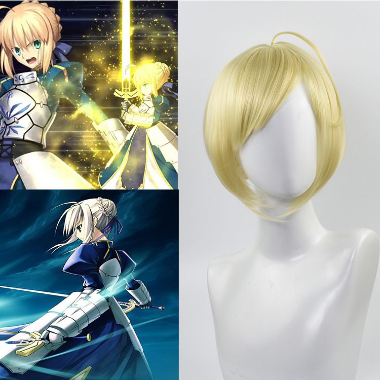 Grosshandel Anime Fate Altria Pendragon Madchen Kurze Side Bang Cosplay Partei Blonde Hitzebestandige Synthetische Haarperucke Von Henryyao 25 87 Auf De Dhgate Com Dhgate