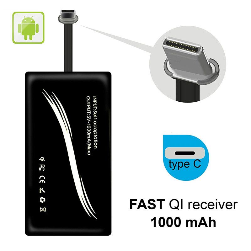 c wireless charger receiver adapter