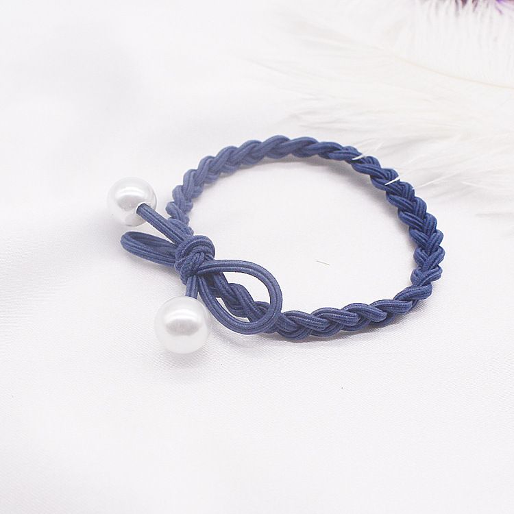 New Elastic Hair Ties Hair Bands Twist Style Bows Hairbands Bead