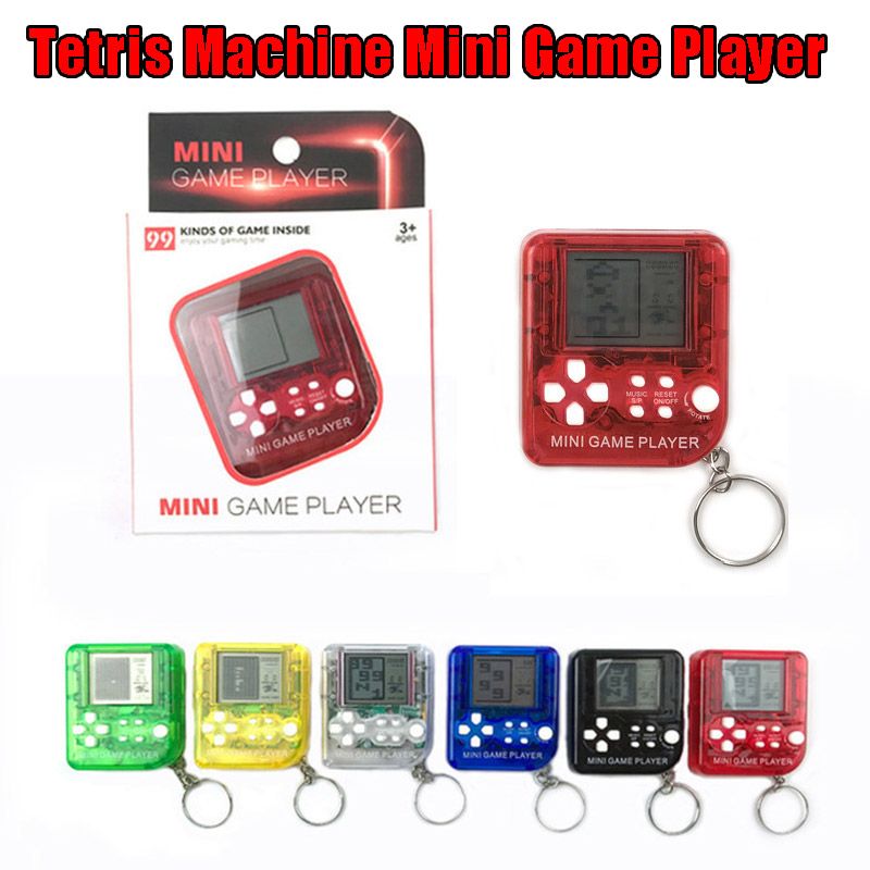 Mini Game Player Keychain Portable Gaming Console Plastic Classic Toy