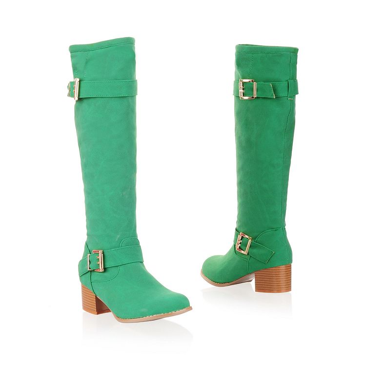 mid heel knee high boots uk