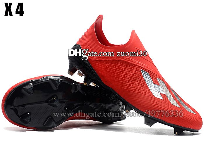 2020 Original Laceless X 18 FG Football Boots Leather Soccer Shoes