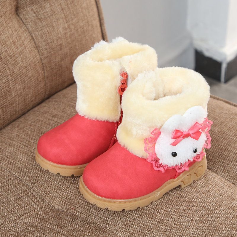 Winter Girls Boots Warm Cotton With 