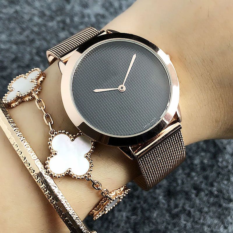 Kvinna Rose Gold Black