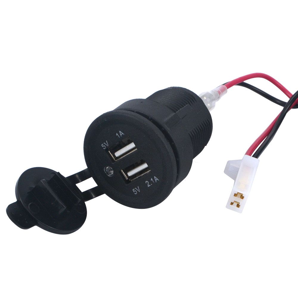 Suministro Al Por Mayor Cargadores De Teléfono Celular Cargador De Teléfono  Móvil Auto Motocicleta Dual USB Cargador De Zócalo Adaptador De Corriente  Para El Carro Camión De La Motocicleta ATV Barco De