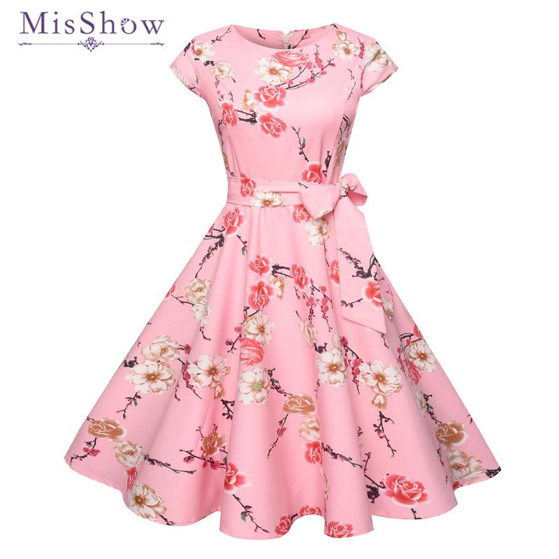 floral knee length dress