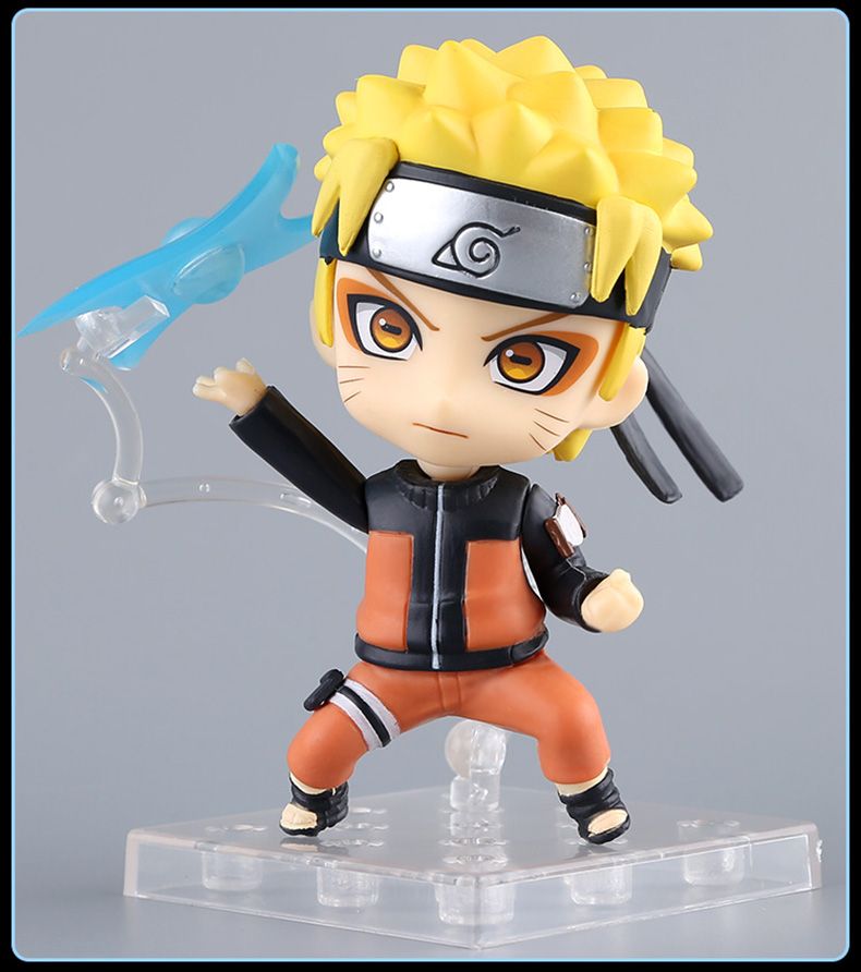 Anime Naruto Sasuke Uchiha Shippuden Nendoroid PVC Figure Model 4/'/'