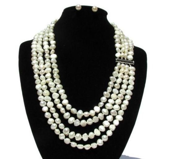 freshwater pearl necklace set