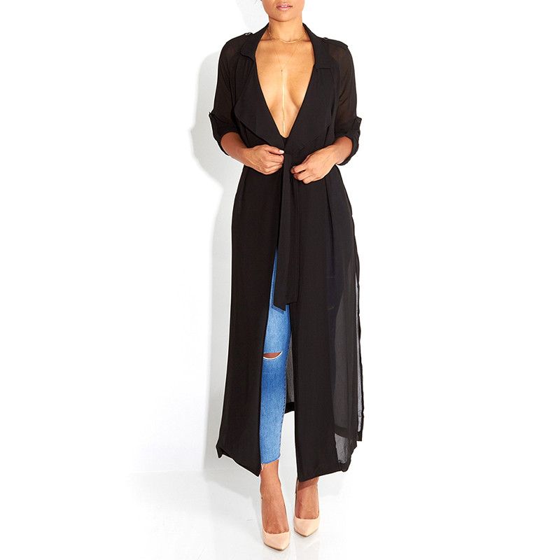 Compra Chaqueta Larga De La Gasa De Las Mujeres Blusa 2018 Moda De Verano  Media Manga Blusas Largas Tops Sueltos Tallas Grandes Mujer Blusas Barato |  Entrega Rápida Y Calidad | Es.Dhgate