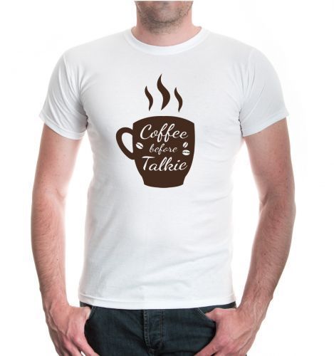 Herren Unisex Kurzarm T Shirt Coffee Before Talkie Kaffee Lustige Sprüche The Who T Shirt T Shirts Designs From Xm26tshirt 1205 Dhgatecom
