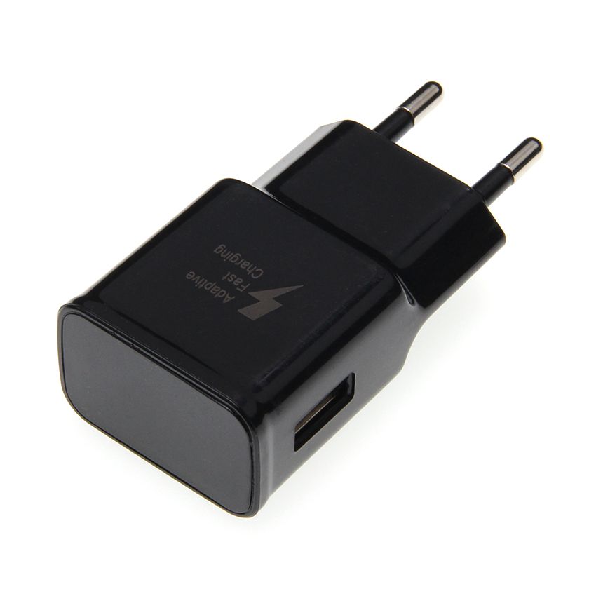 Adaptador de carregador preto USB Plug USB