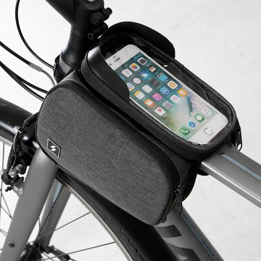 Bicycle Cycling Bike Front Top Tube Frame Bag MTB Phone Holder Case Waterproof