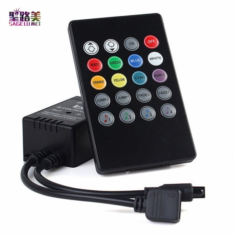 2020 LED Music IR Controller 12V 2A 20 Keys IR Remote Controller Sound