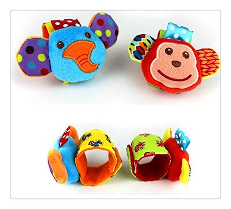 Compre Calcetines Del Bebé Al Por Mayor BestSeller Calcetines Del Bebé Animal Muñecas Muñeca Sonajero Buscador De Pies Conjunto De Juguetes De Desarrollo Mono Y Elefante A $18.68 Del Dhkevinamy | DHgate.Com