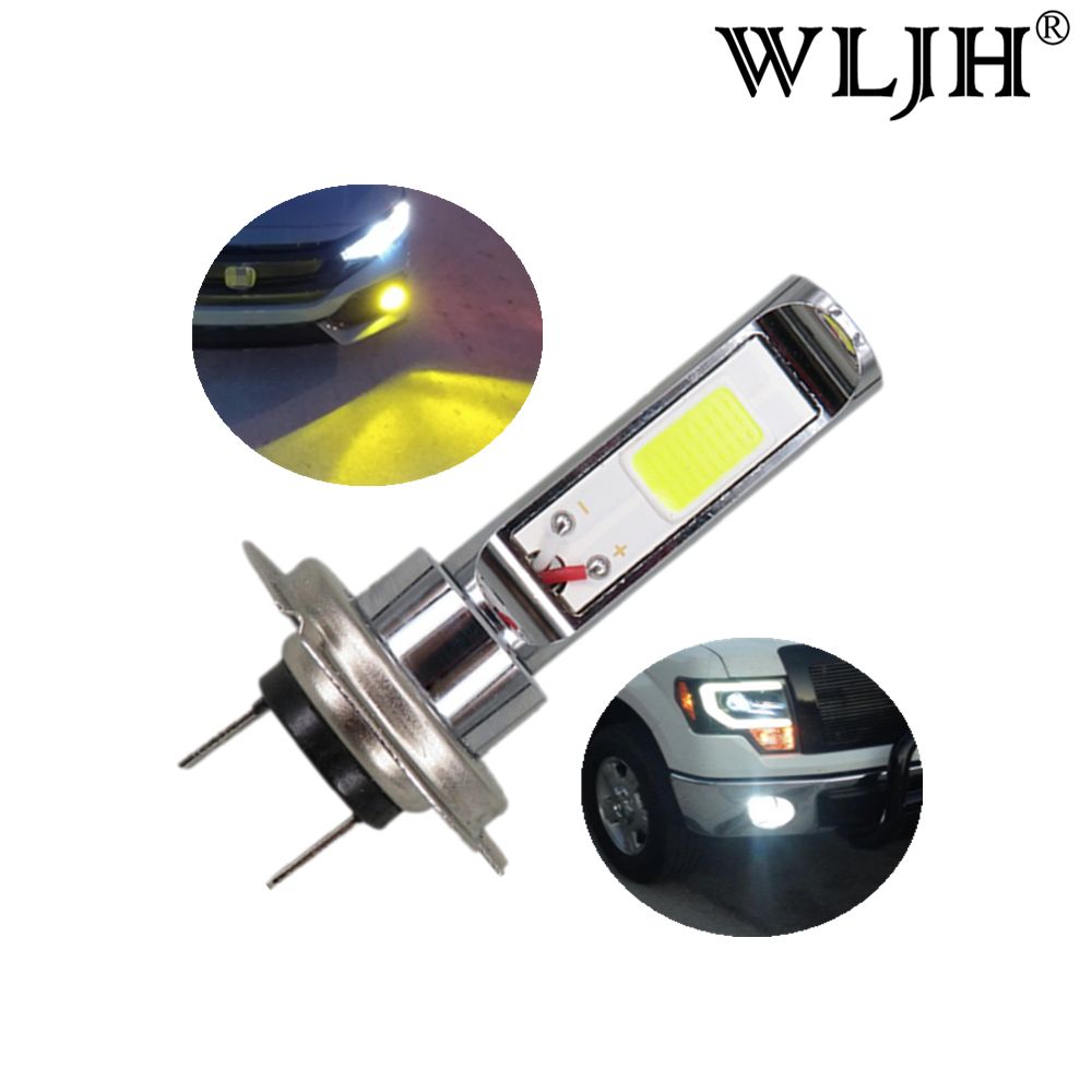 Wljh Golden Yellow White 30w Led H7 Led Cob Chip Auto Motor Headlights Driving Drl Bulb Fog Lights Lamp For Cars Fog Led Lights Cars Fog Light From Wljh 9 26 Dhgate Com