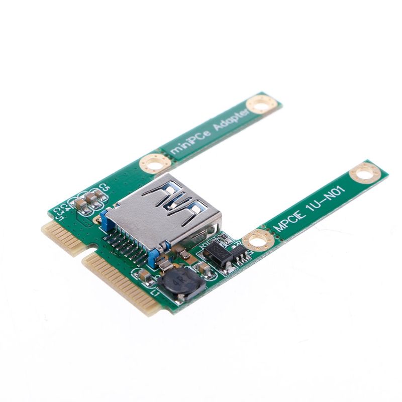 Grborn MINI PCI-E to USB3.0 Adapter Card Mini PCIE to 20Pin/19Pin Expansion Card