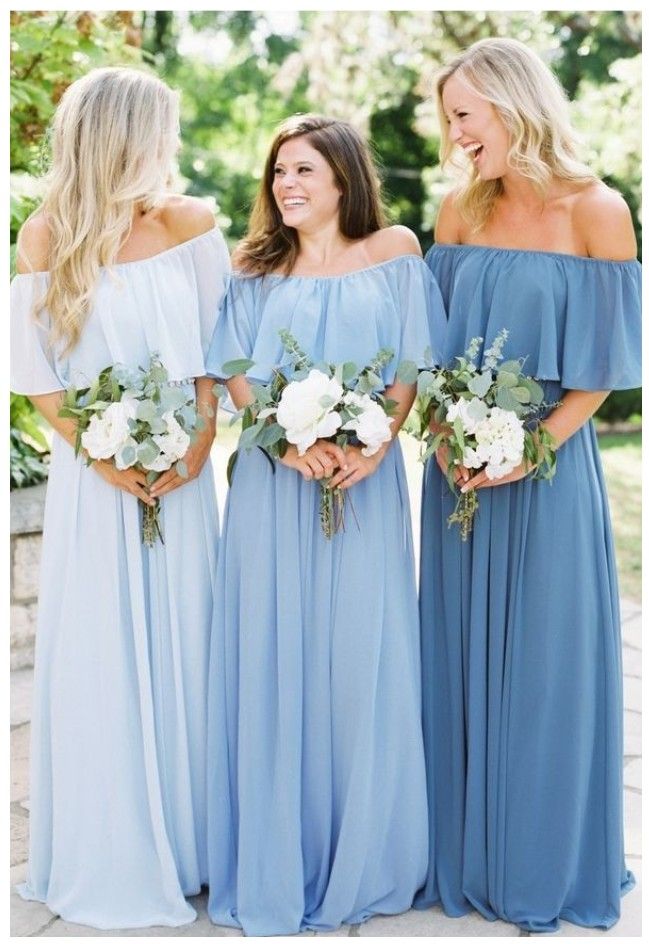 cold shoulder long bridesmaid dress