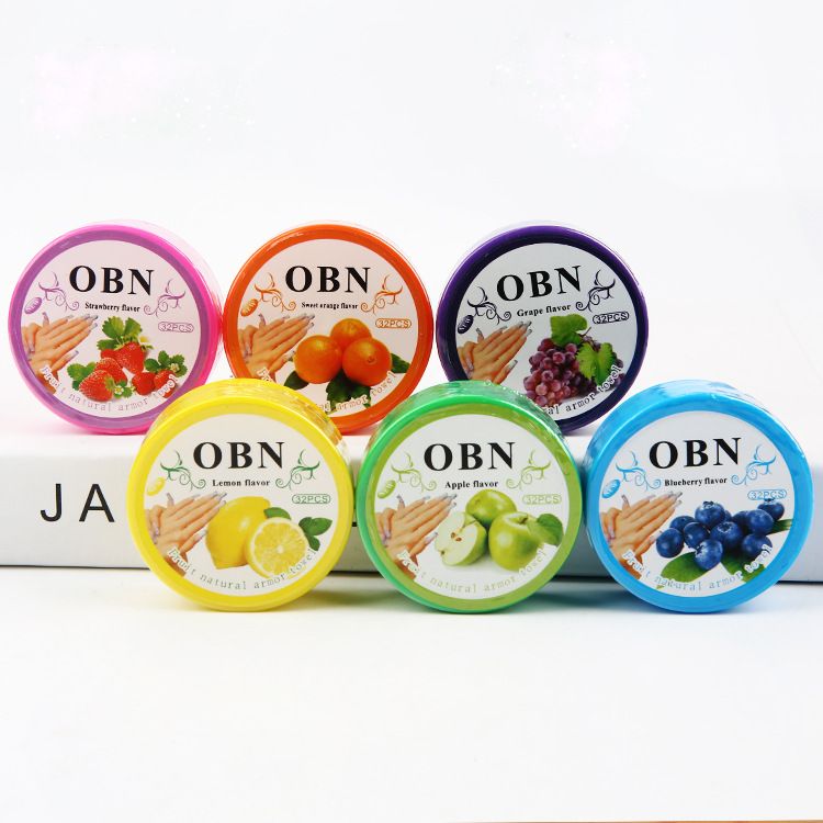 32 pads Fruit Flavour Dedicated Nail Polish Vanish Remover Wet Wipes Paper Towel Environmental Protection Unloading 32 pads Fruit Flavour Dedicated Nail Polish Vanish Remover Wet Wipes Paper Towel Environmental Protection Unloading
