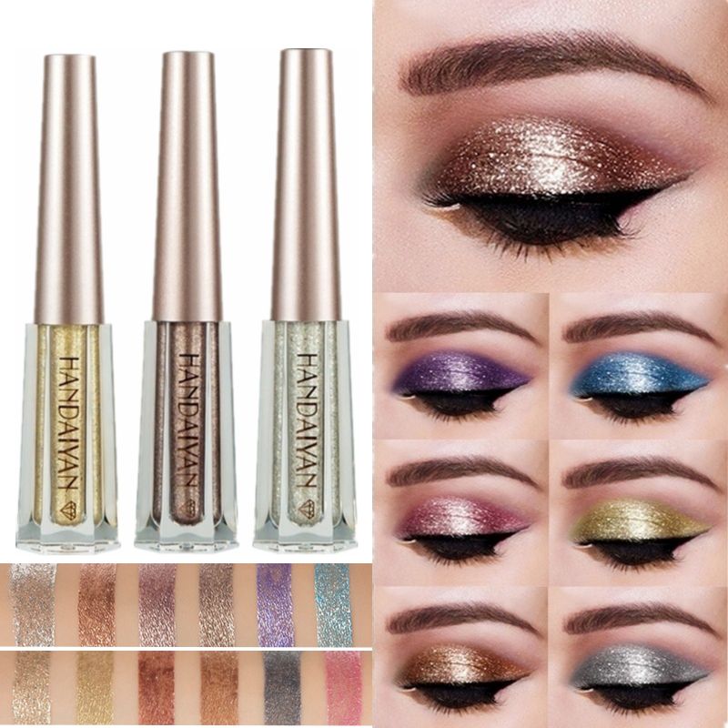 green glitter eyeshadow