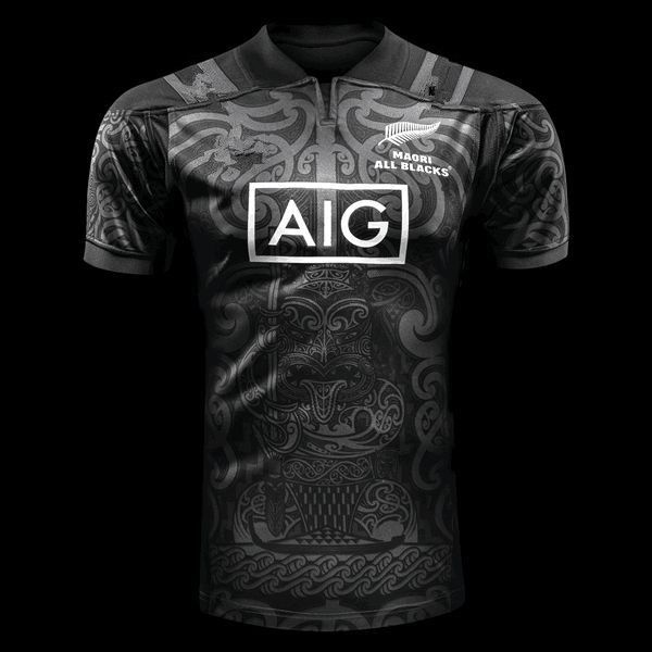 LUHUANONG Camisetas de Entrenamiento de Rugby 2017 Nueva Zelanda All Black Vs Maori Special Edition Camisetas de Ocio al Aire Libre para Hombres y Mujeres Color : A, Size : S 