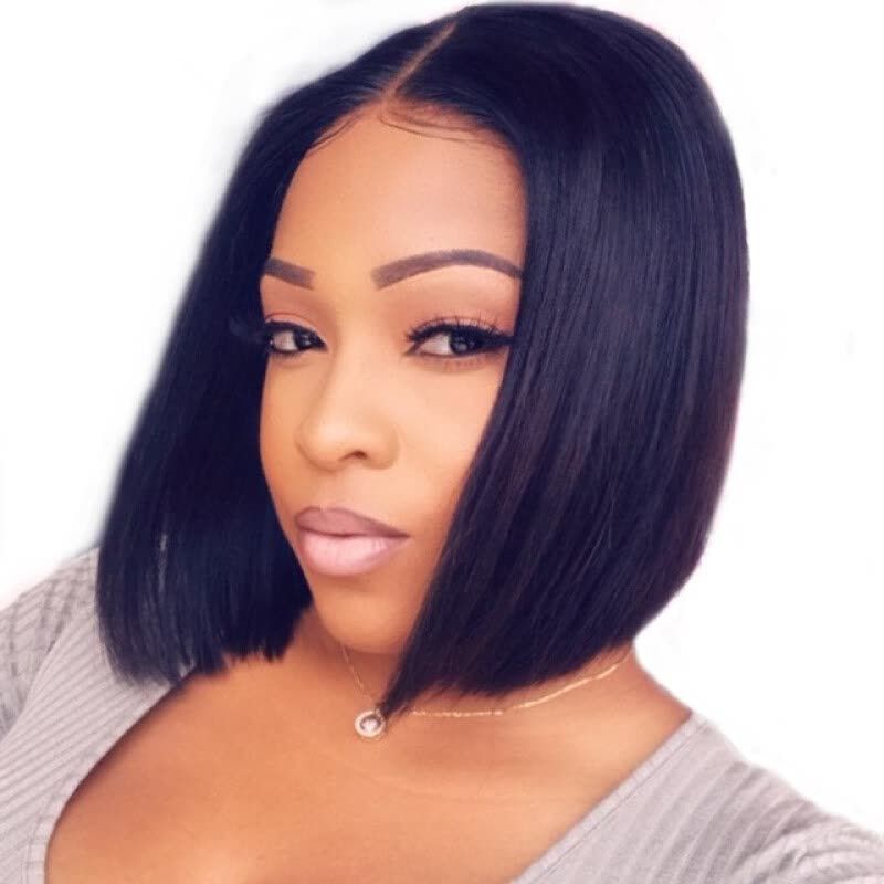 black bob wig real hair