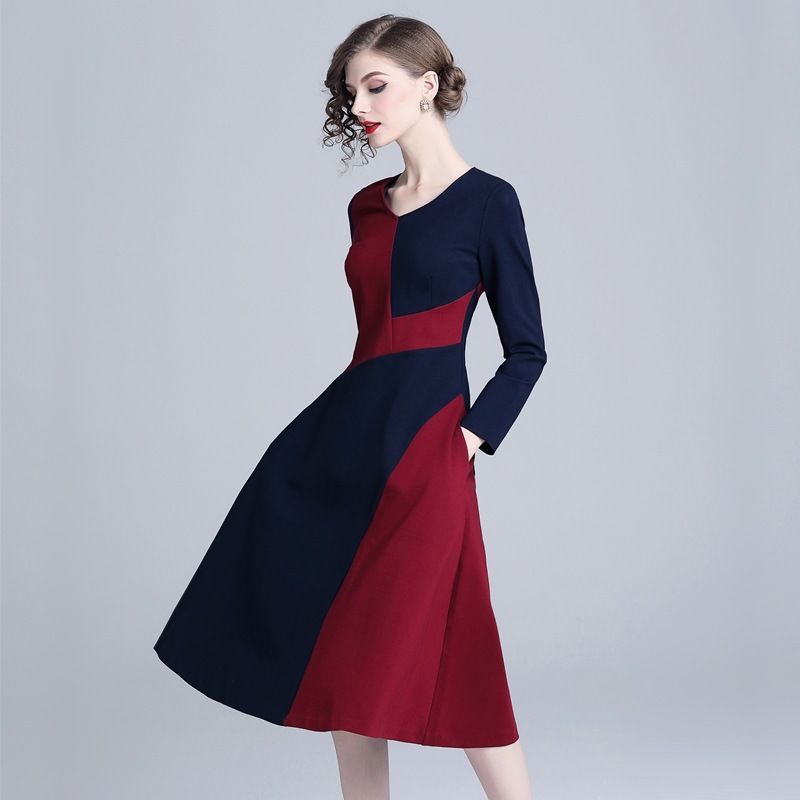 Vestido Ajustado Vintage De Talla Grande Vestido Ajustado Vintage De Talla Grande