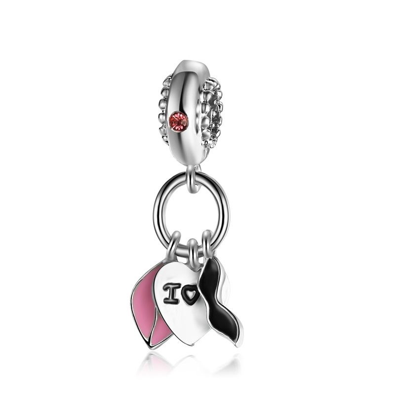 pandora red lips charm