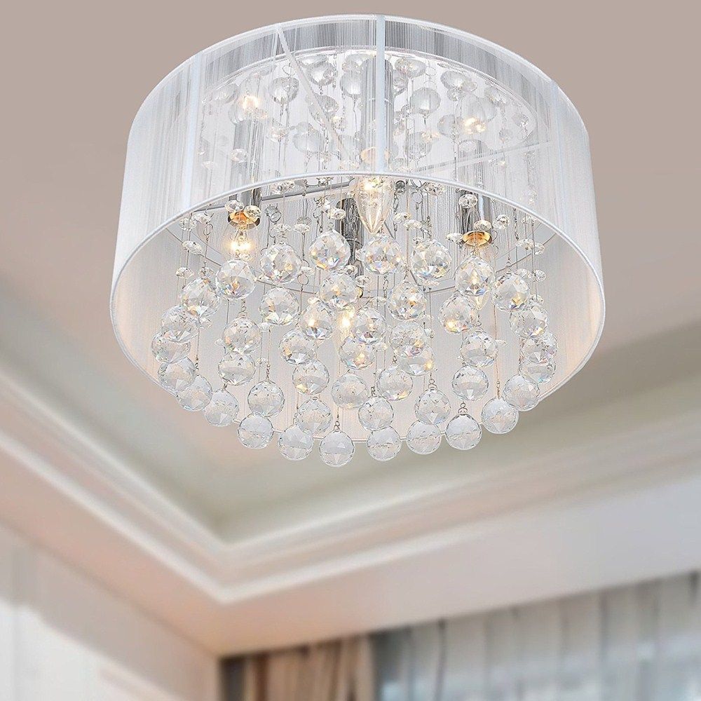 silver bedroom ceiling light