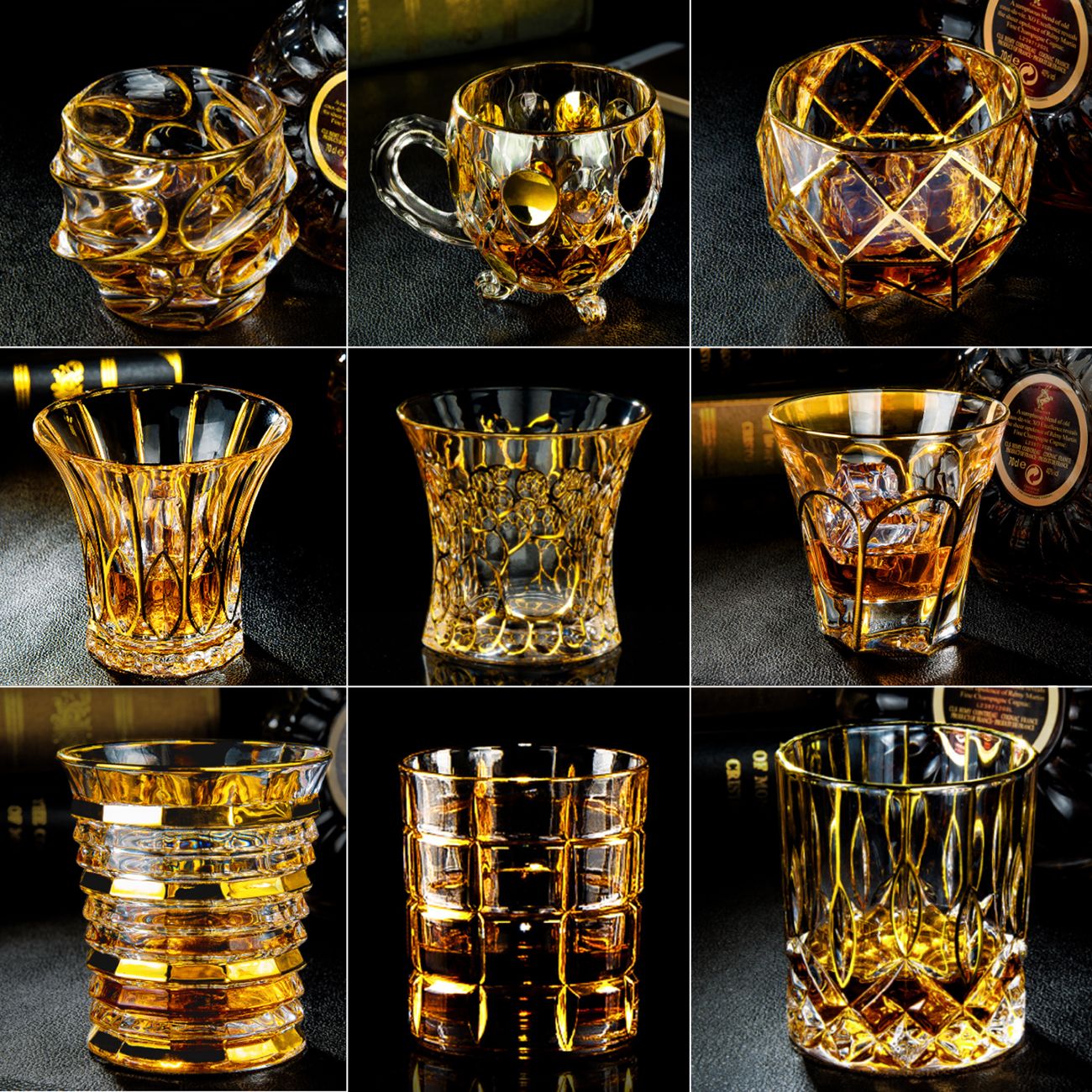 Transparent Whiskey Glassware Ladies Glass Bar Cup Wine Glass Vodka Alcohol Cup