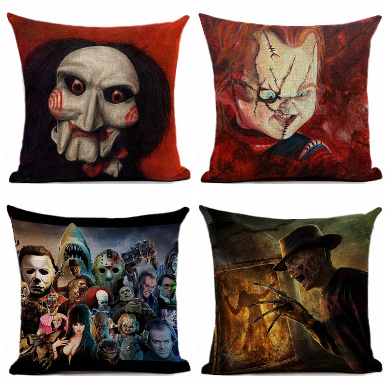 horror throw pillows