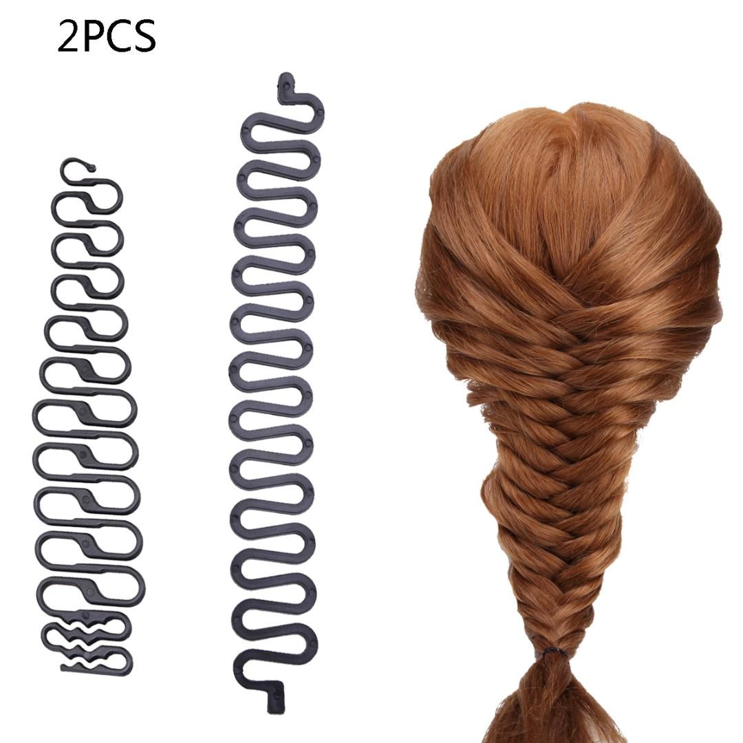 Black French Hair Braiding Tool Centipede Braider Roller Hook With Magic Hair Twist Styling Maker Diy Tool Hair Bun Holders Sock Bun Holder From