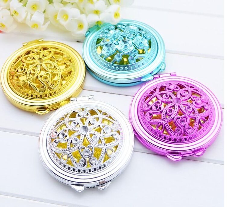 Vintage Hand Mirrors Pocket Mirror Mini Compact Mirrors Girl Double Side Folded Hollow Out Makeup Mirror Radomly Colors Large Mirror Stand Large Mirror White Frame From Rexbaby 0 89 Dhgate Com