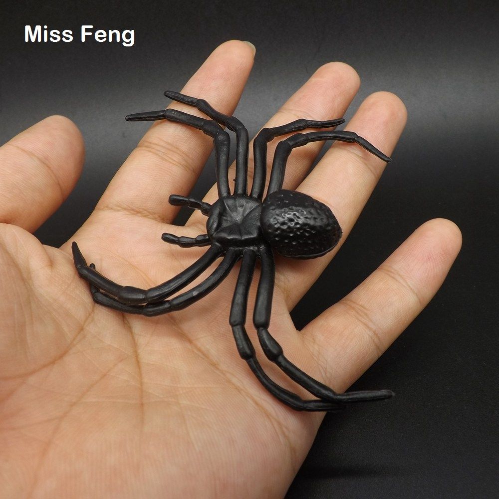 5Pcs plastic fake spider Halloween pranks joking funny toys decoration gift RSZ8