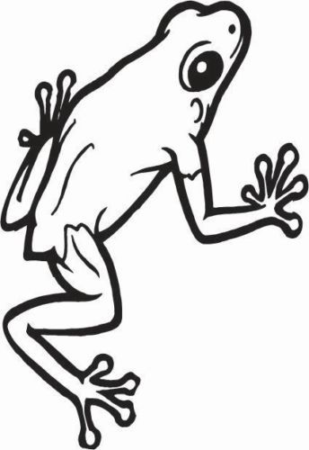 3M REFLECTIVE Peace Frog Decal Large